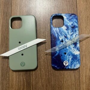 Loopy Case Duo - Olive Green and Ocean Blue
